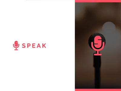 SPEAK logo app brand branding clean design flat icon icons identity illustration illustrator lettering logo minimal type typography ui ux vector web