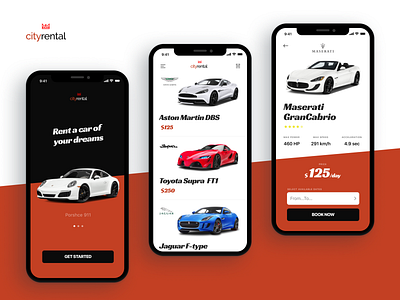 Car Rental Mobile App app app design car car app car rent design ios mobile mobile app ui