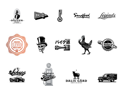 Logolounge Book 11 Selects branding classic custom design icon identity illustration lockups logo logolounge monogram old retro typography vector vintage wordmark