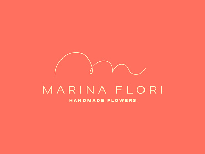 Marina Flori - Handmade flowers branding bulgaria desiginspiration design graphic desgin identity line logo minimal symbol typography vector