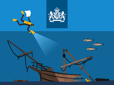 AMZ-cyclus cultural dive diving dutch fish heritage maritime netherlands pirate rijksoverheid sea treasure underwater water
