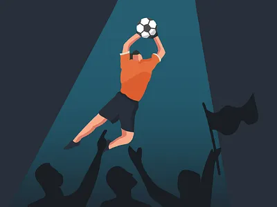 Vicory Shot character concept flat illustrator