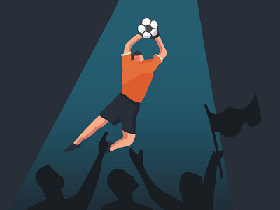 Vicory Shot character concept flat illustrator