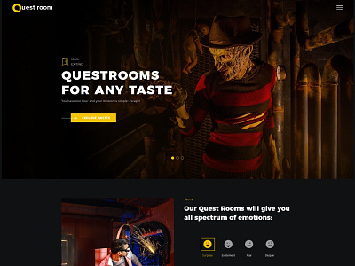 Quest Room - Creative OnePage WordPress Theme creative wordpress theme escape room private rooms quest room