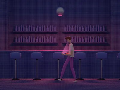 Focus c4d character creation dirbbble illustration octane 设计 辛烷值