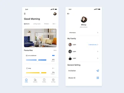 smart home app app ui