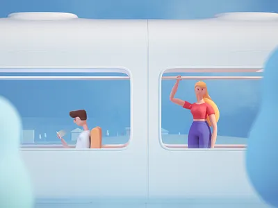 Focus c4d character creation design dirbbble illustration octane 设计