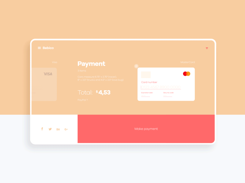 Bebico - Payment Page animation app art bebico branding clean design icon identity illustration ios logo mobile payment responsive ui ux vector web website