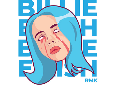 Billie Eilish - Part 01 art billie eilish design fan art flat illustration illustration art vector vector art vector artwork vector artworks