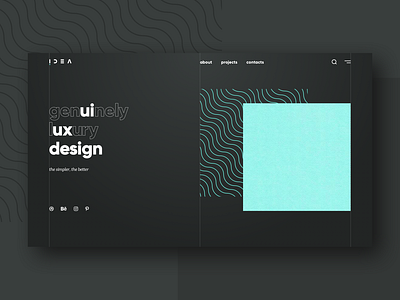 Idea. Dark Theme dark design idea ui ux
