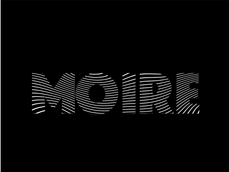 Moire Title Animation animation 2d animation after effects black and white branding design logo moire title title animation