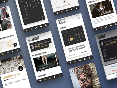 Tattoo App Concept app app design concept design sketch tattoo ui ui design ux design