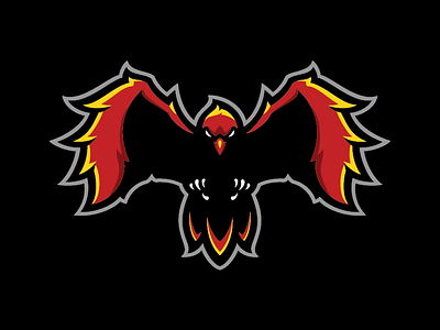 Phoenix animal bird esport fire logo phoenix