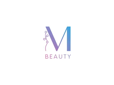M_Beauty logo design brand branding design logo logo design poland typography vector wrocław