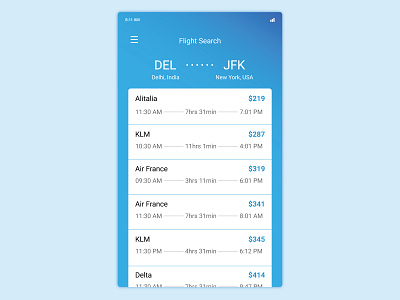 Daily UI | 068 app dailyui dailyui 068 dailyui challenge design flight app flight search mobile app ui