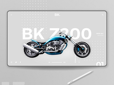 motorcycle landing page design concept concept design homepage landing page landing page concept ui ux web website