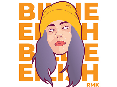 Billie Eilish Part 02 art billie eilish design digital art fan art flat illustration illustration art vector vector art vector artwork vector artworks