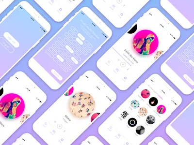 Music App Design 100 day ui challenge 100 days of ui adobe xd design graphic design music app radio radio app ui ui ux design ui challange