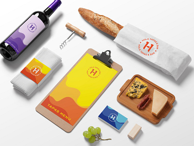Spanish bar tapas identity branding identity logo simple