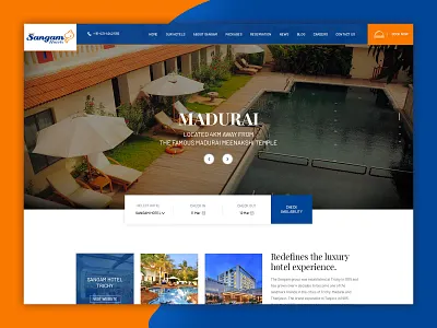 Hotel Website Design adobe xd design dribbble hotel design invitation technopark trivandrum ui user experience design ux webdesign website