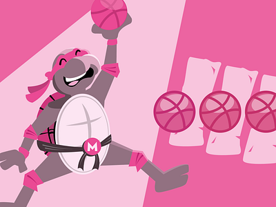 3 Dribbble Invites draft dribbble invitation dribbble invitations dribble dribble invite dribble invites invite join dribbble teenage mutant ninja turtles tmnt