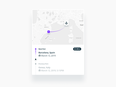 Vessel Tracking Widget design figma flat interface mobile product product design ship sketch tracking ui ux vessel web widget