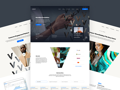 Verint b2b branding enterprise saas software ui design ux