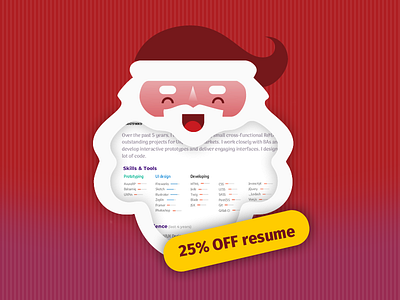 Resume Santa christmas discount new year off resume santa claus