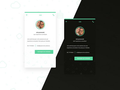 Innercircle Profile UI Dark Mode app darkmode design flat icon illustration mockup ui ux website