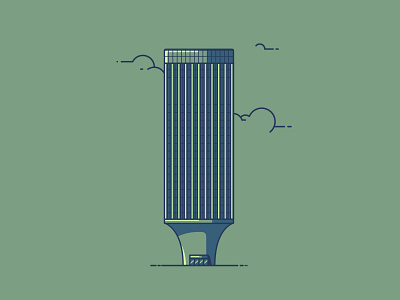 Rainier Tower architecture building illustration line illustration rainier rainier tower tower washington