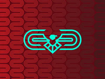 A Whole Eagle bird branding brimstone eagle fire hellfire swords vector wings