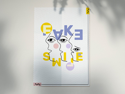 Poster design clean creative design fakesmile graphicdesign graphics illusration minimal poster posterdesign vector vectorillustration yellow