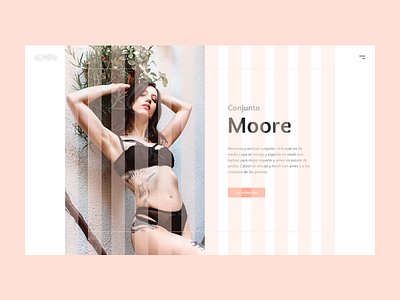 Küyen Lingerie columns design grid lingerie ui ux web wip