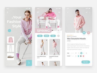 Fashion Ecommerce App adobe xd app design ecommerce fashion fashion app ui ux