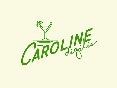 Caroline branding agency cocktails logo