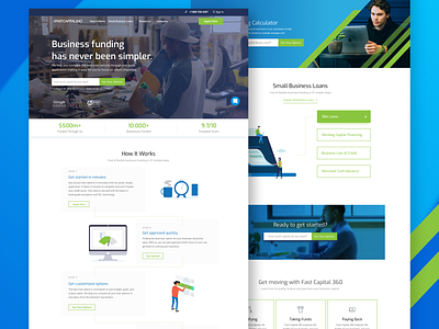 FastCapital360 Loan Services Concept concept desktop forms how it works loans