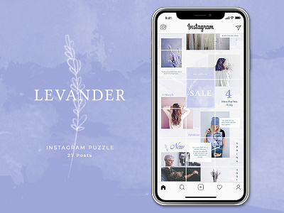 Instagram Puzzle Lavender insta instagram instagram banner instagram blog instagram posts levander promotions social
