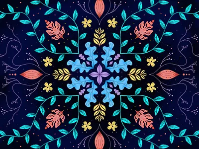 Human background art celestial colorful complimentary design femenine floral foliage growth illustration nature organic pattern plants radial