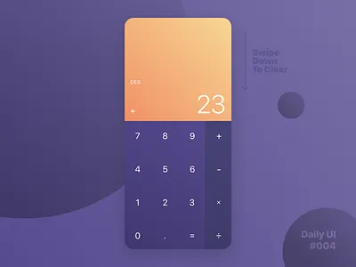 Daily UI Challenge #004 - Calculator app calculator calculator ui dailyui dailyui 004 dailyuichallenge figma ui