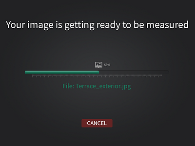 Progress bar screen - image getting ready