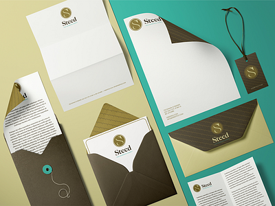 Steed Collateral brand design brand identity branding brandmark business cards collateral design design envelope graphic design identity letterhead logo print design visual identity