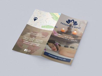 Massage Brochure branding brochure brochure design design graphic indesign massage print