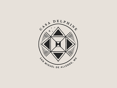Casa Delphine branding hotel design illustration logo