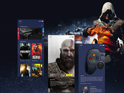 Gaming App exploration: Revenge App animation app brand branding design flat illustration ios logo type typography ui ux vector web website