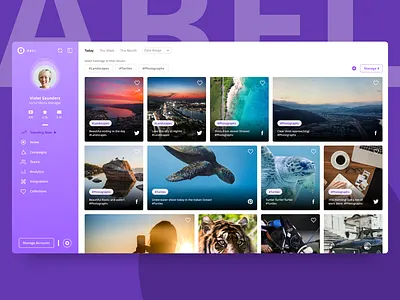 ABEL - Social Media Management abel dashboard design illustration kickass social social app social buttons social media ui ui icons user experience ux design
