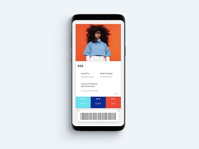 Love Galore app booking concert concert ticket daily ui flat invision invision studio mockup music music album music app