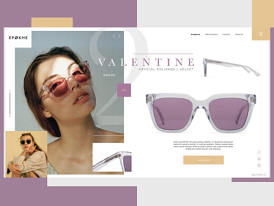 Epokhe Website Design Concept branding creative design graphic desgin product design typogaphy ui web web design