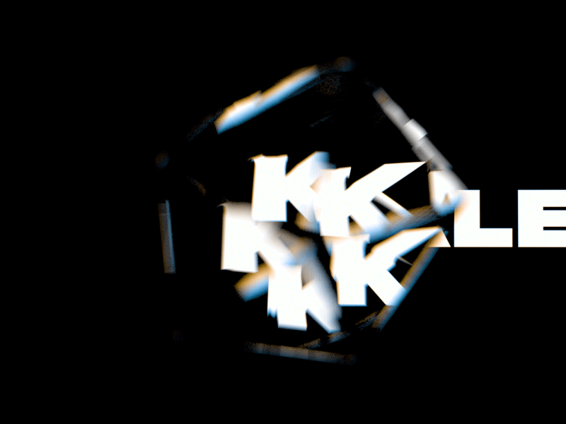 Kaleidoscope animation bw graphic design motion design transparent typo visual visual design