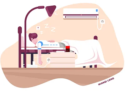 睡眠 design illustration