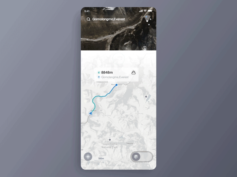 Travel Navigation Vr Animation ae animation app ar ios iphonex map mountain navigation positioning shooting travel ux vr